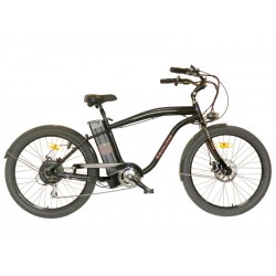 Stretched Electric Beach Cruiser Bicycle